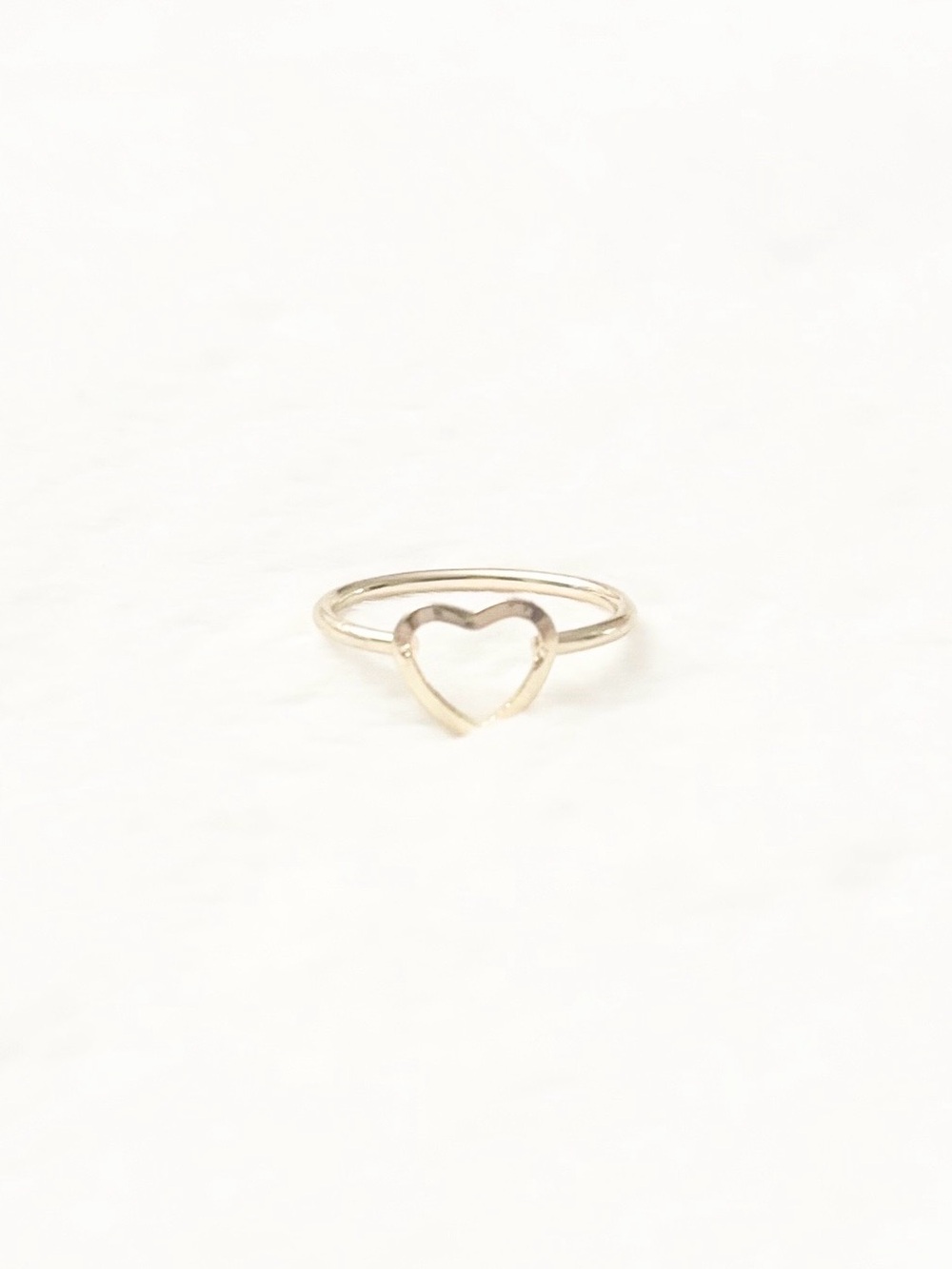 5/$15 🩷 MUST BUNDLE Delicate Open Heart Ring - Gold